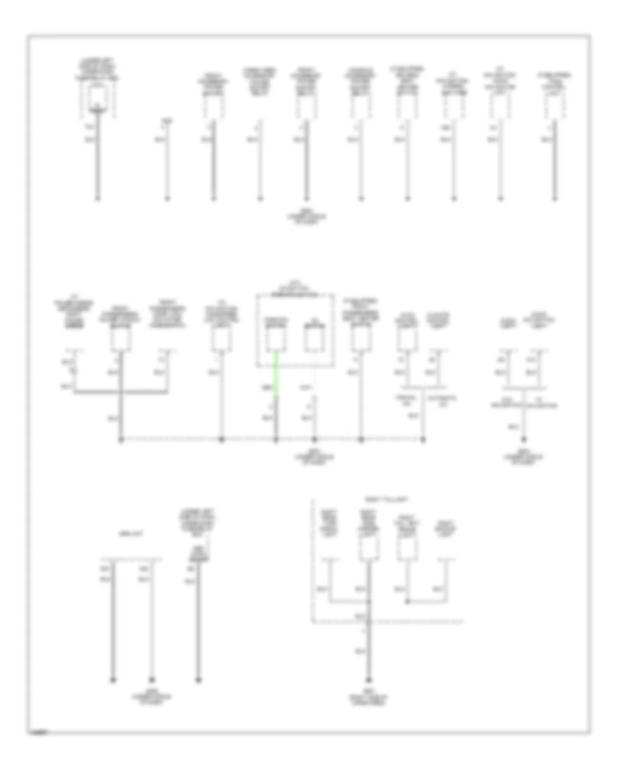 Ground Distribution Wiring Diagram (3 of 4) for Honda CR-V EX 2011