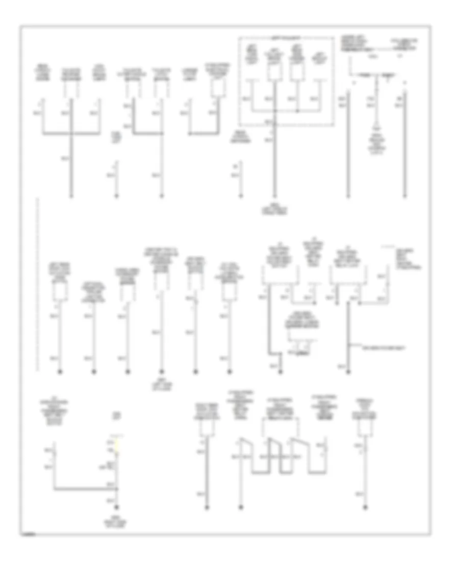 Ground Distribution Wiring Diagram (4 of 4) for Honda CR-V EX 2011