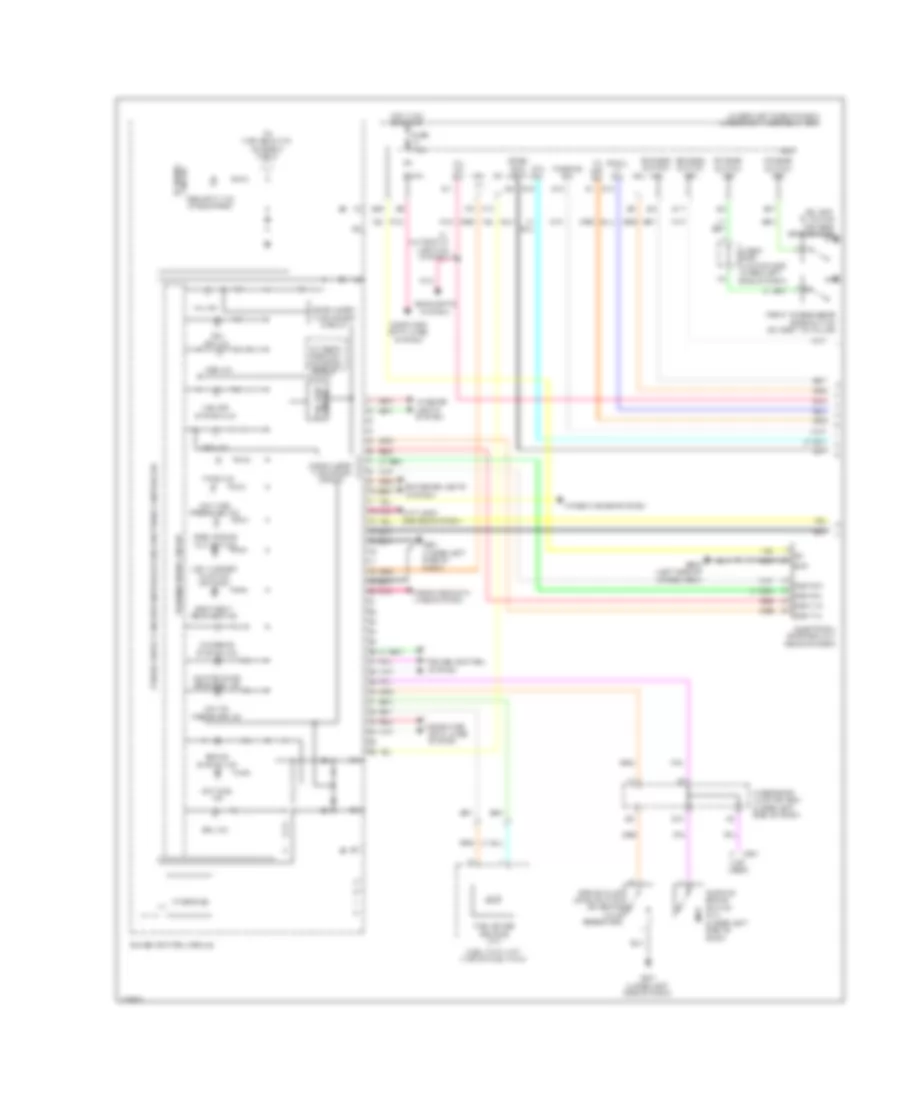 Instrument Cluster Wiring Diagram 1 of 2 for Honda CR V EX 2011