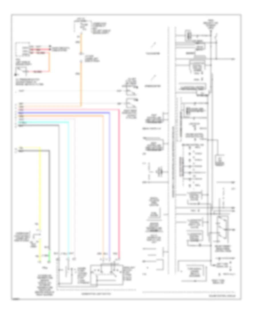 Instrument Cluster Wiring Diagram (2 of 2) for Honda CR-V EX 2011