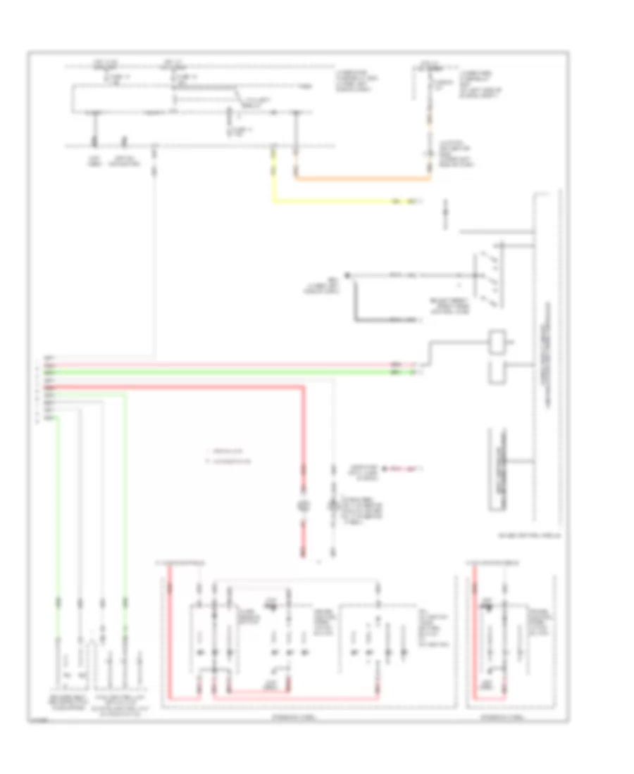 Instrument Illumination Wiring Diagram 2 of 2 for Honda CR V EX 2011