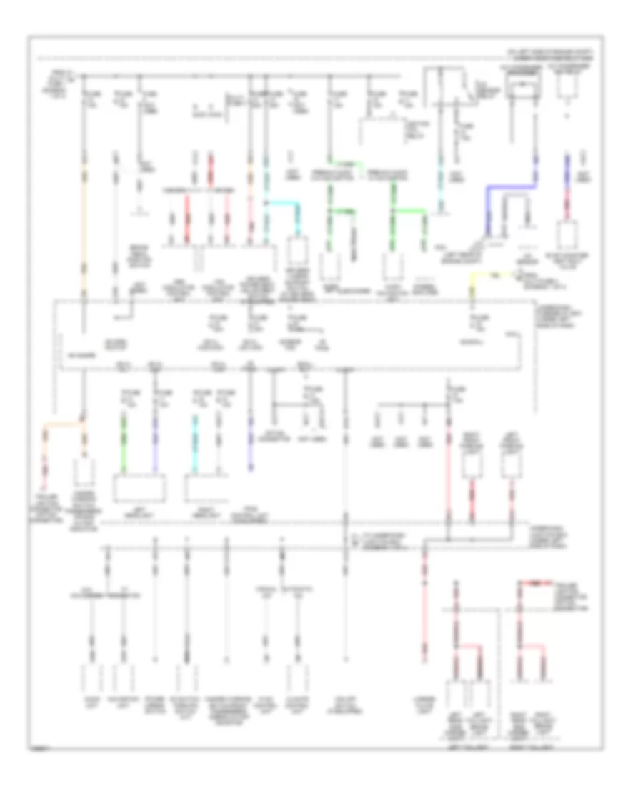 Power Distribution Wiring Diagram 2 of 4 for Honda CR V EX 2011