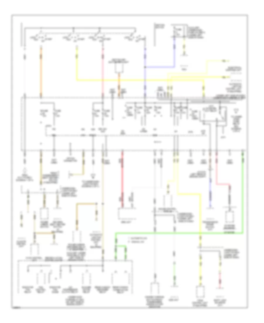 Power Distribution Wiring Diagram 3 of 4 for Honda CR V EX 2011