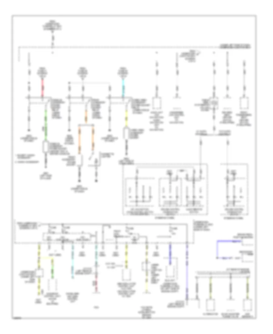 Power Distribution Wiring Diagram (4 of 4) for Honda CR-V EX 2011