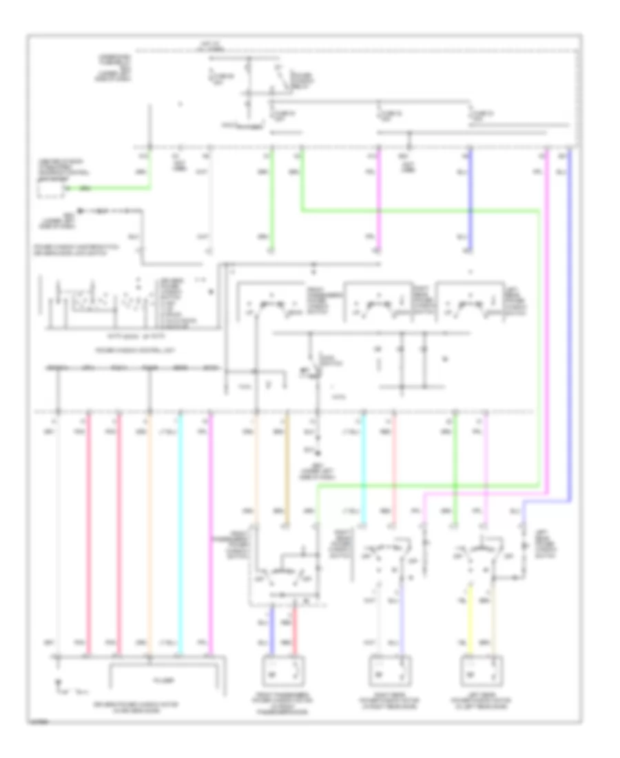 Power Windows Wiring Diagram for Honda CR-V EX 2011