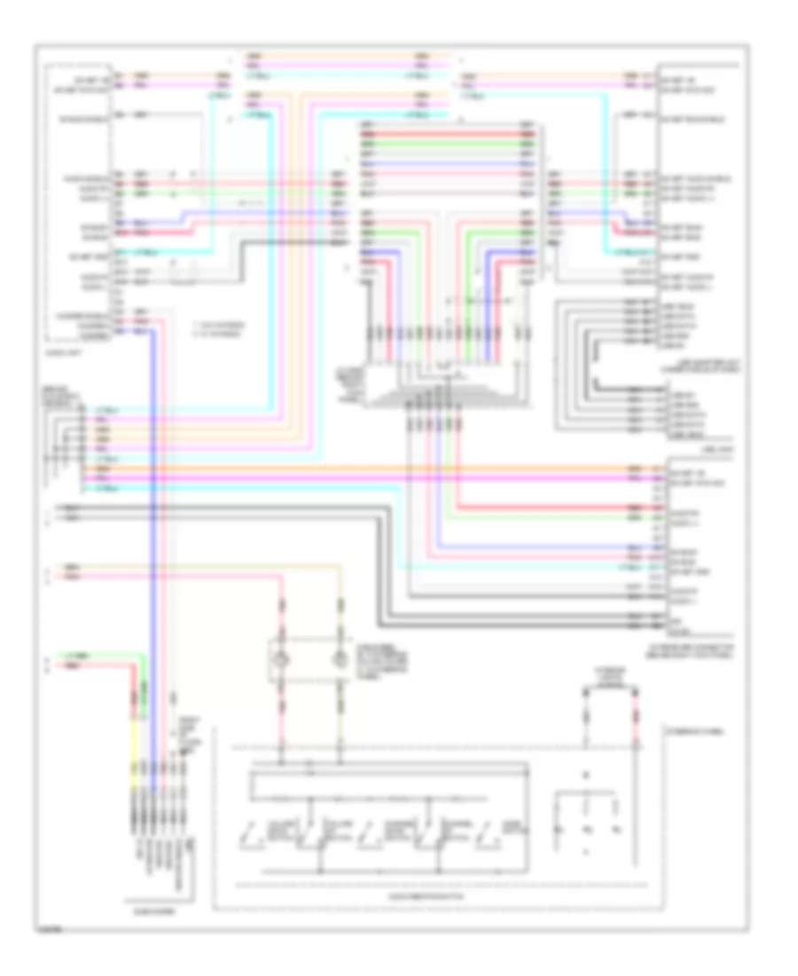 Radio Wiring Diagram, Premium Audio without Navigation (2 of 2) for Honda CR-V EX 2011
