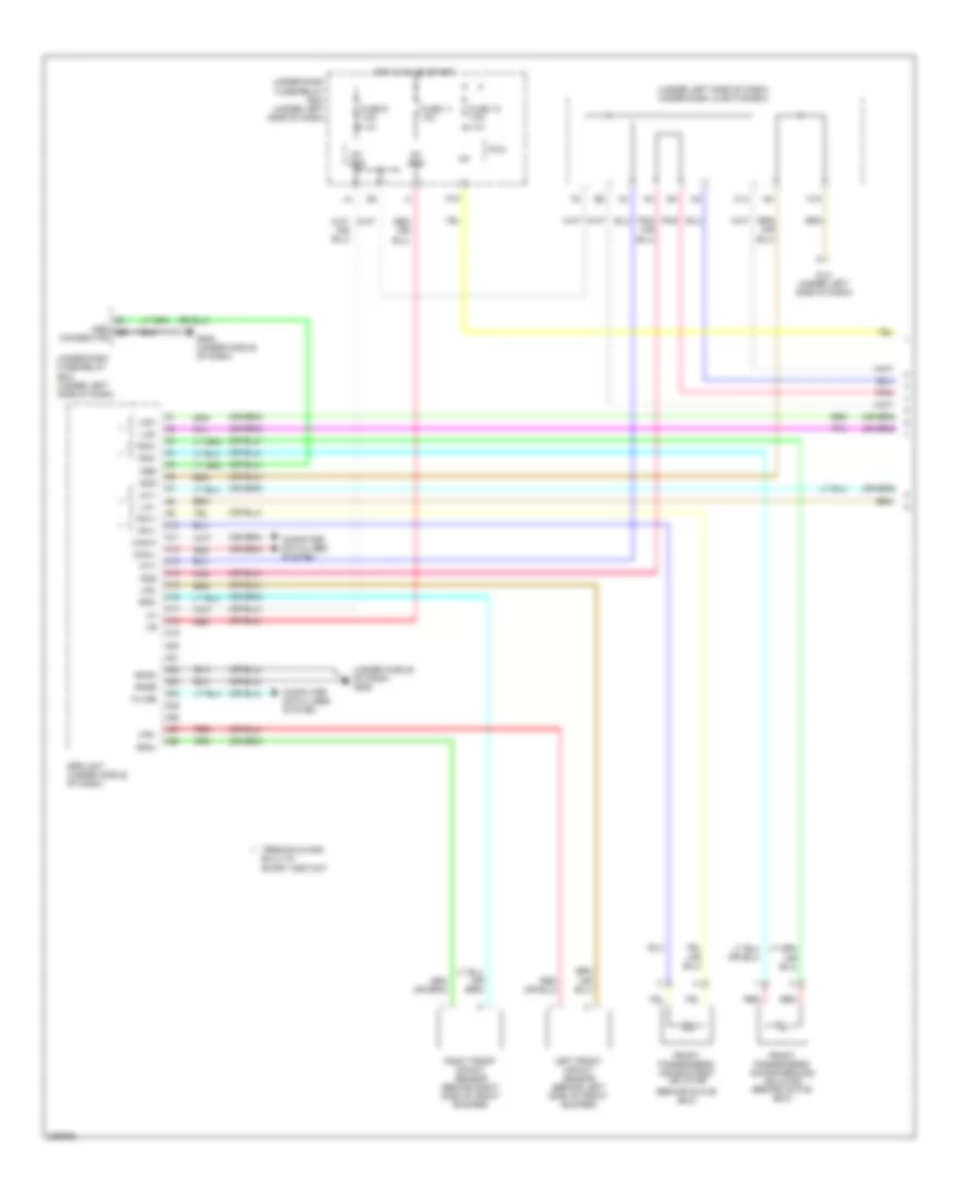 Supplemental Restraints Wiring Diagram 1 of 4 for Honda CR V EX 2011