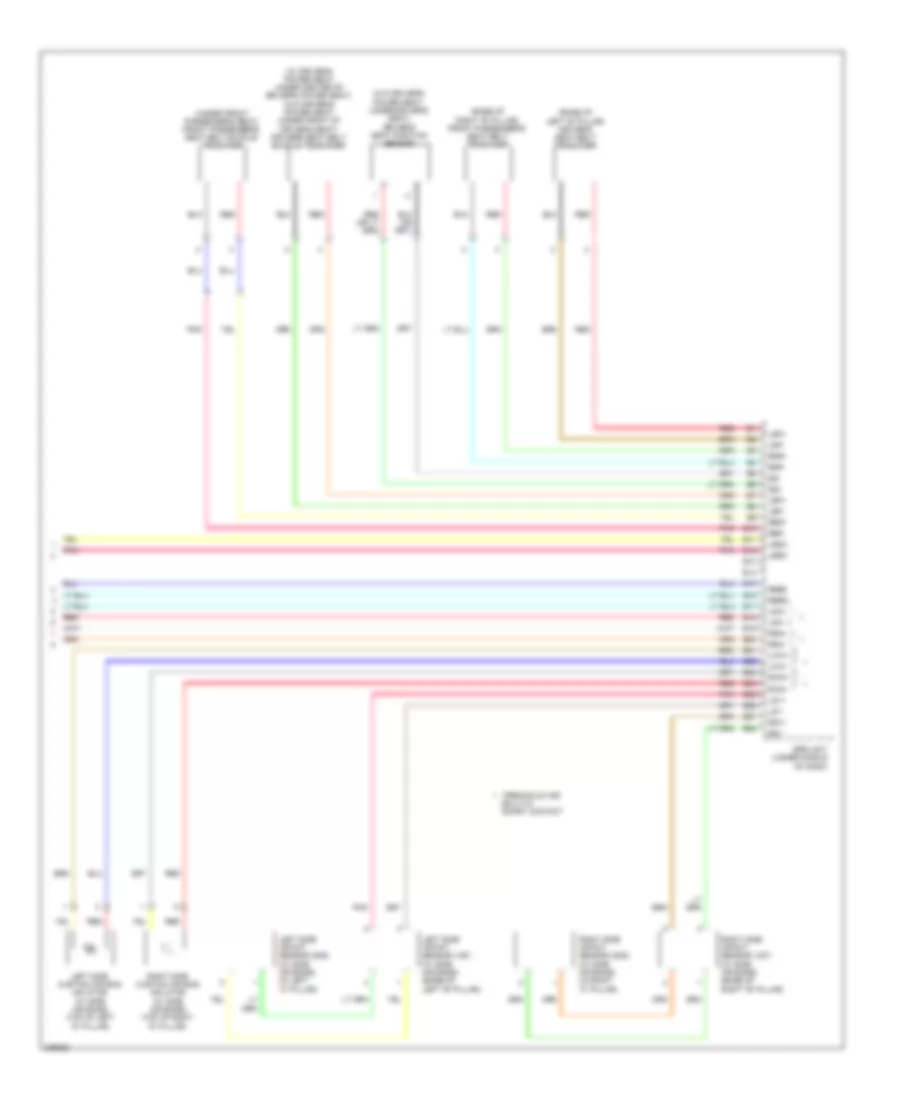 Supplemental Restraints Wiring Diagram (4 of 4) for Honda CR-V EX 2011