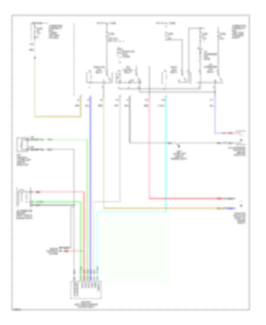 Cooling Fan Wiring Diagram Except Hybrid for Honda Civic LX 2006