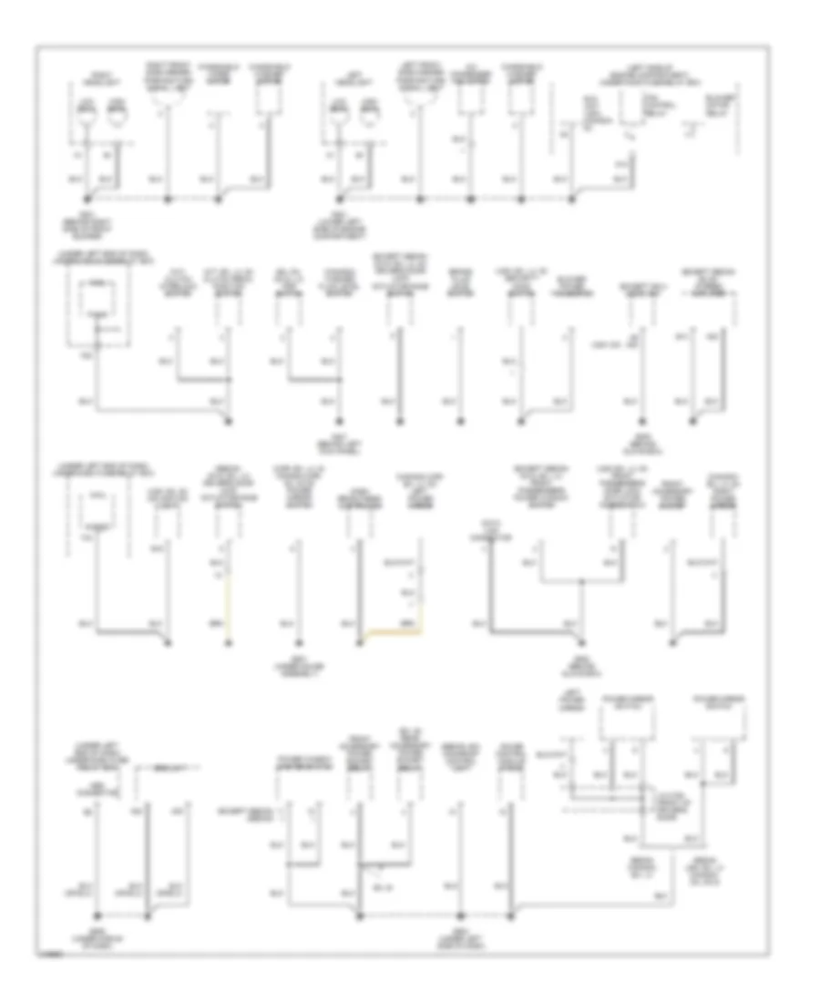 Ground Distribution Wiring Diagram Except Hybrid 2 of 3 for Honda Civic LX 2006