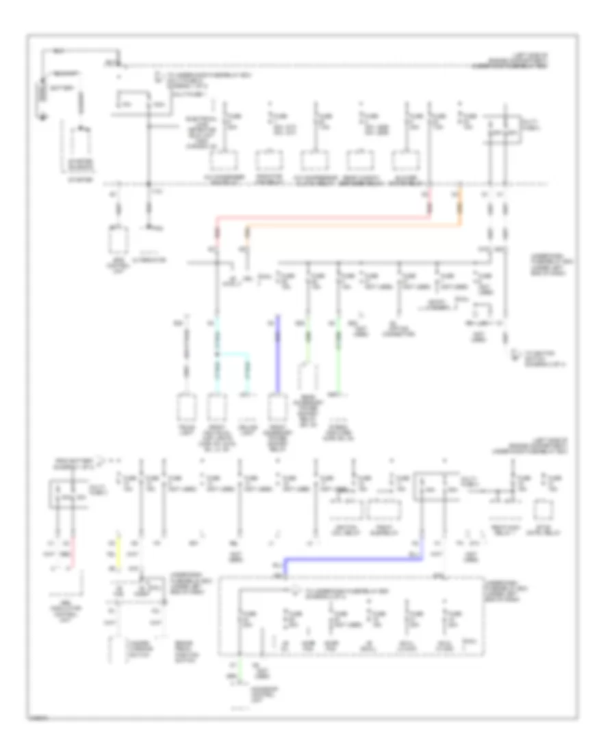 Power Distribution Wiring Diagram Except Hybrid 1 of 3 for Honda Civic LX 2006
