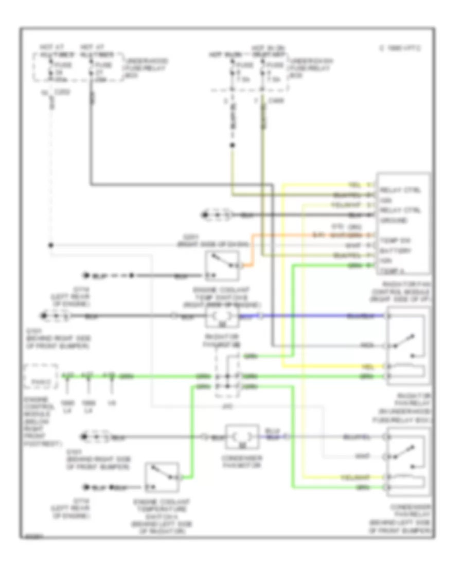 Cooling Fan Wiring Diagram for Honda Accord DX 1996
