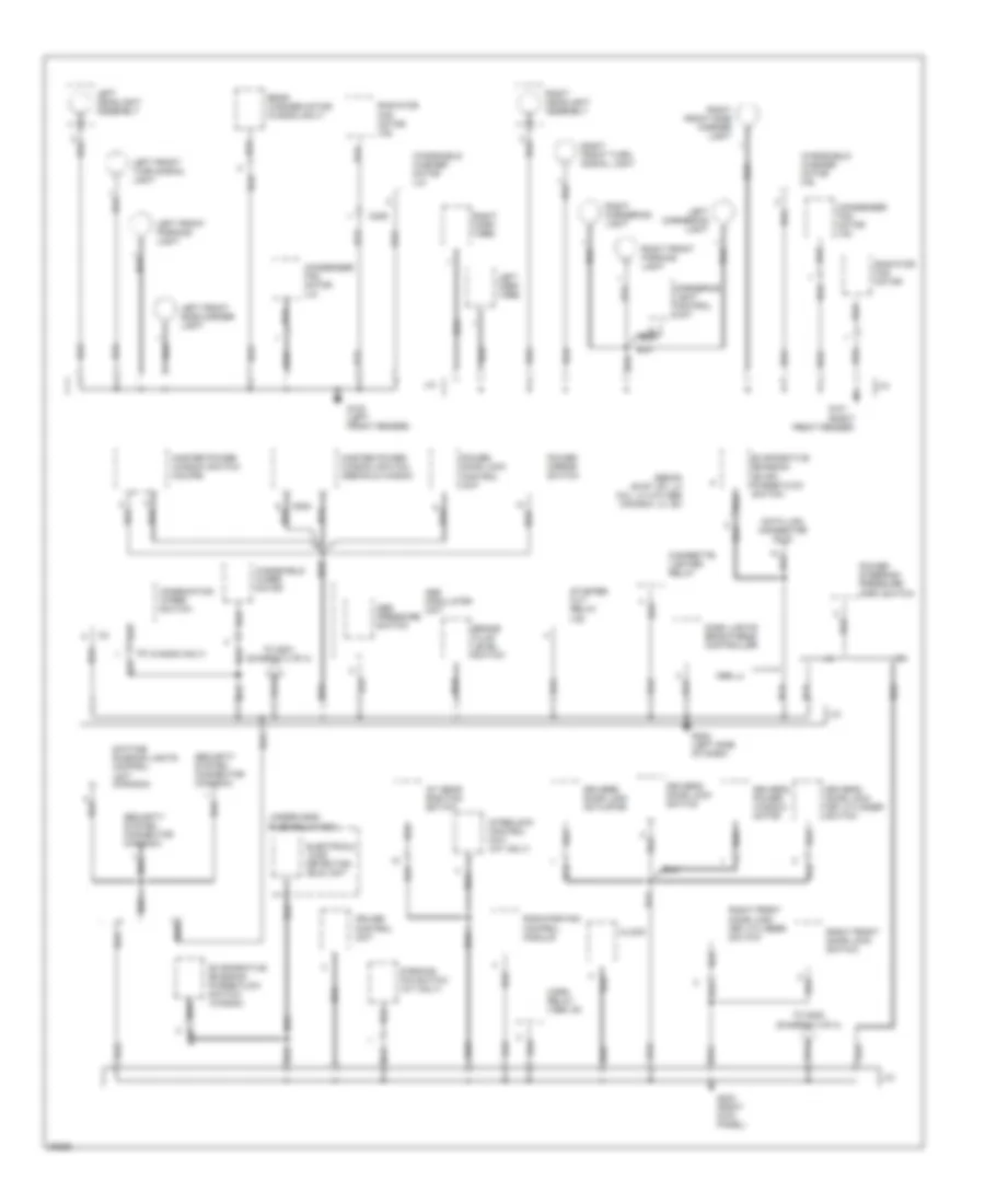 Ground Distribution Wiring Diagram (2 of 4) for Honda Accord DX 1996