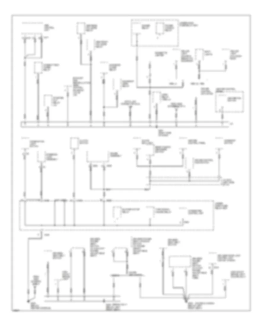 Ground Distribution Wiring Diagram 3 of 4 for Honda Accord DX 1996