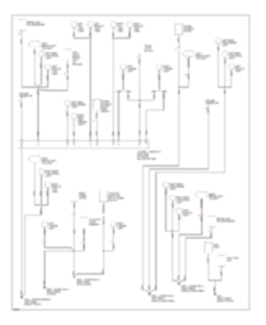 Ground Distribution Wiring Diagram 4 of 4 for Honda Accord DX 1996