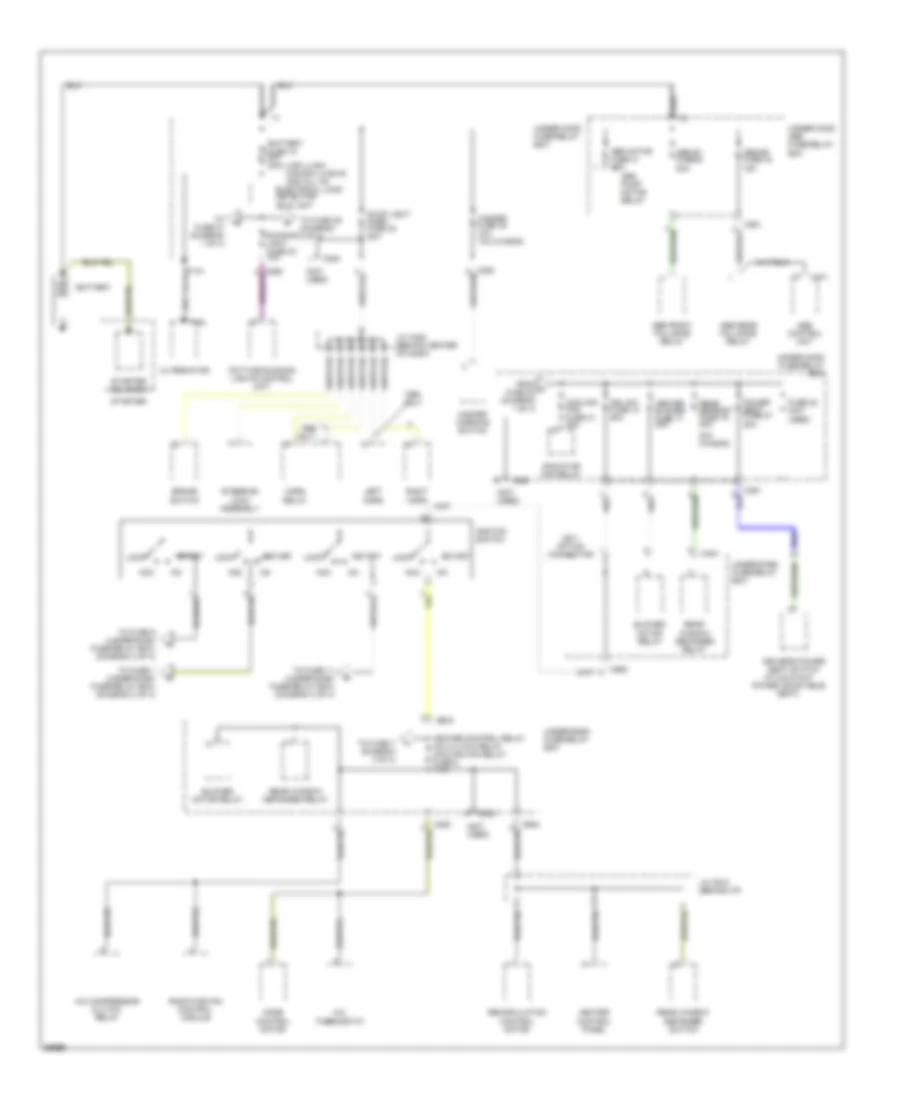 Power Distribution Wiring Diagram 1 of 4 for Honda Accord DX 1996