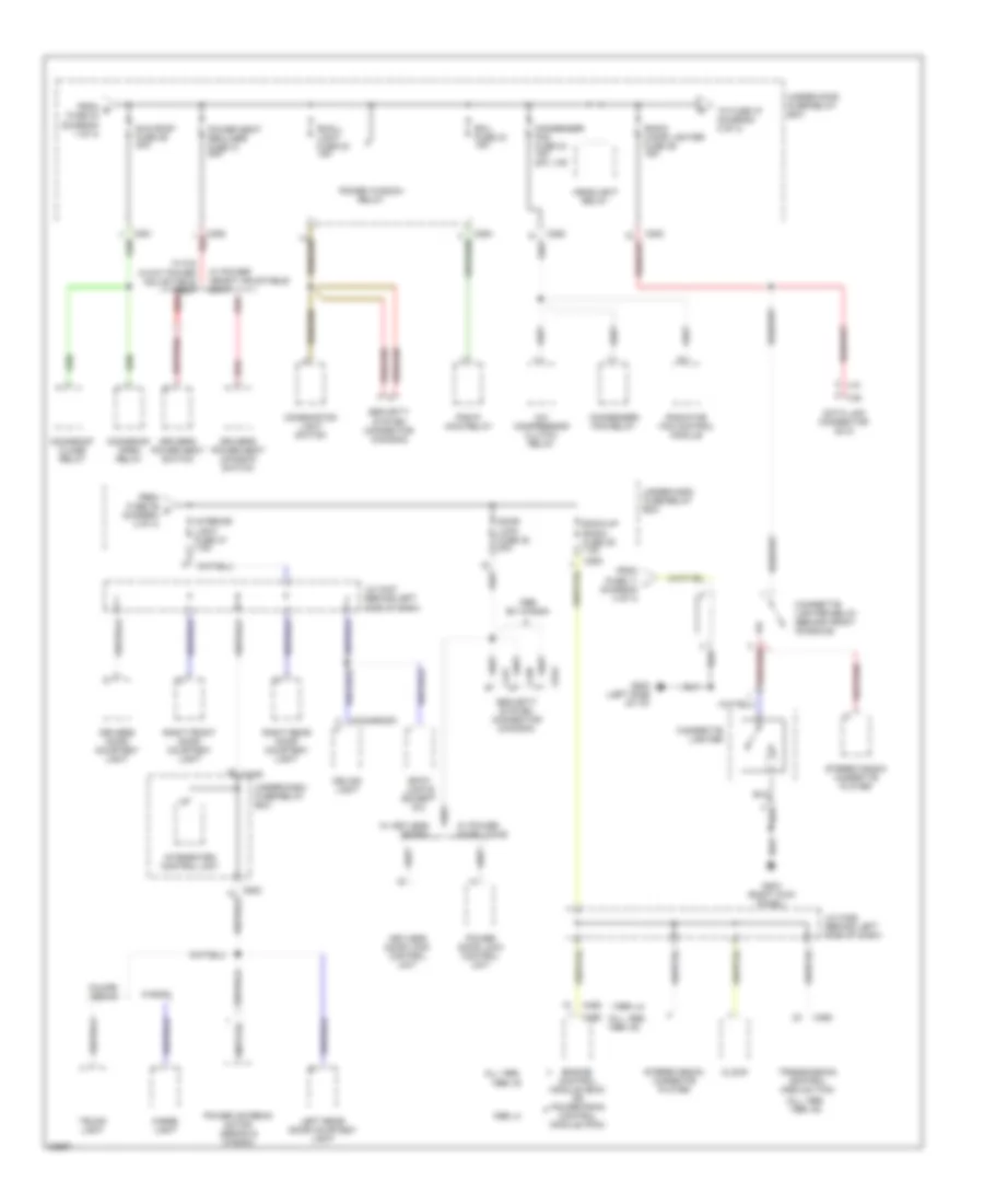 Power Distribution Wiring Diagram (2 of 4) for Honda Accord DX 1996