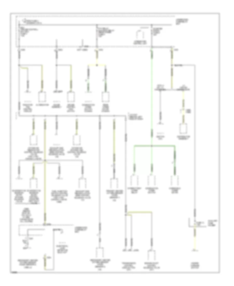 Power Distribution Wiring Diagram 4 of 4 for Honda Accord DX 1996