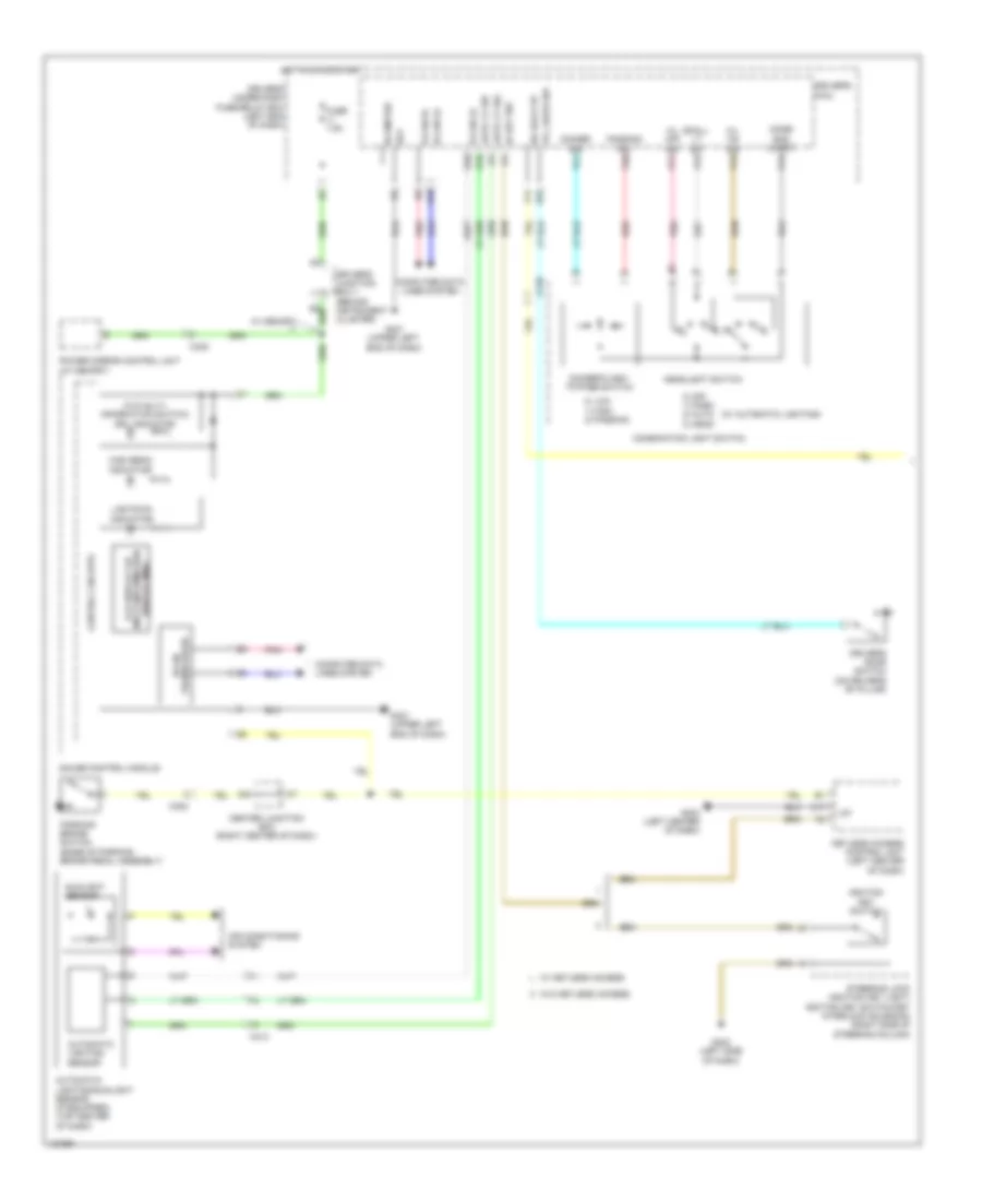 Headlamps Wiring Diagram (1 of 2) for Honda Odyssey EX 2014