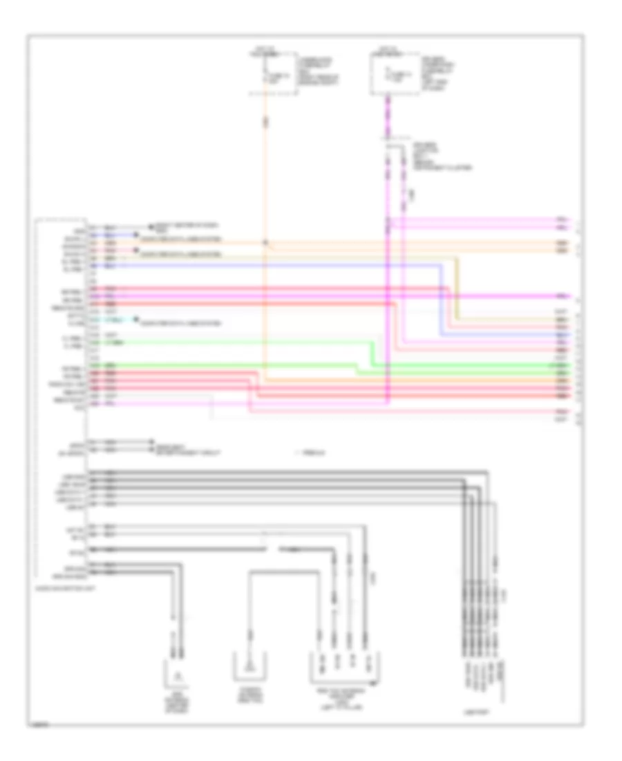 Navigation Wiring Diagram (1 of 7) for Honda Odyssey EX 2014