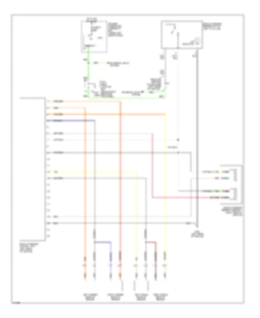 Parking Assistant Wiring Diagram, Except Touring for Honda Odyssey EX 2005