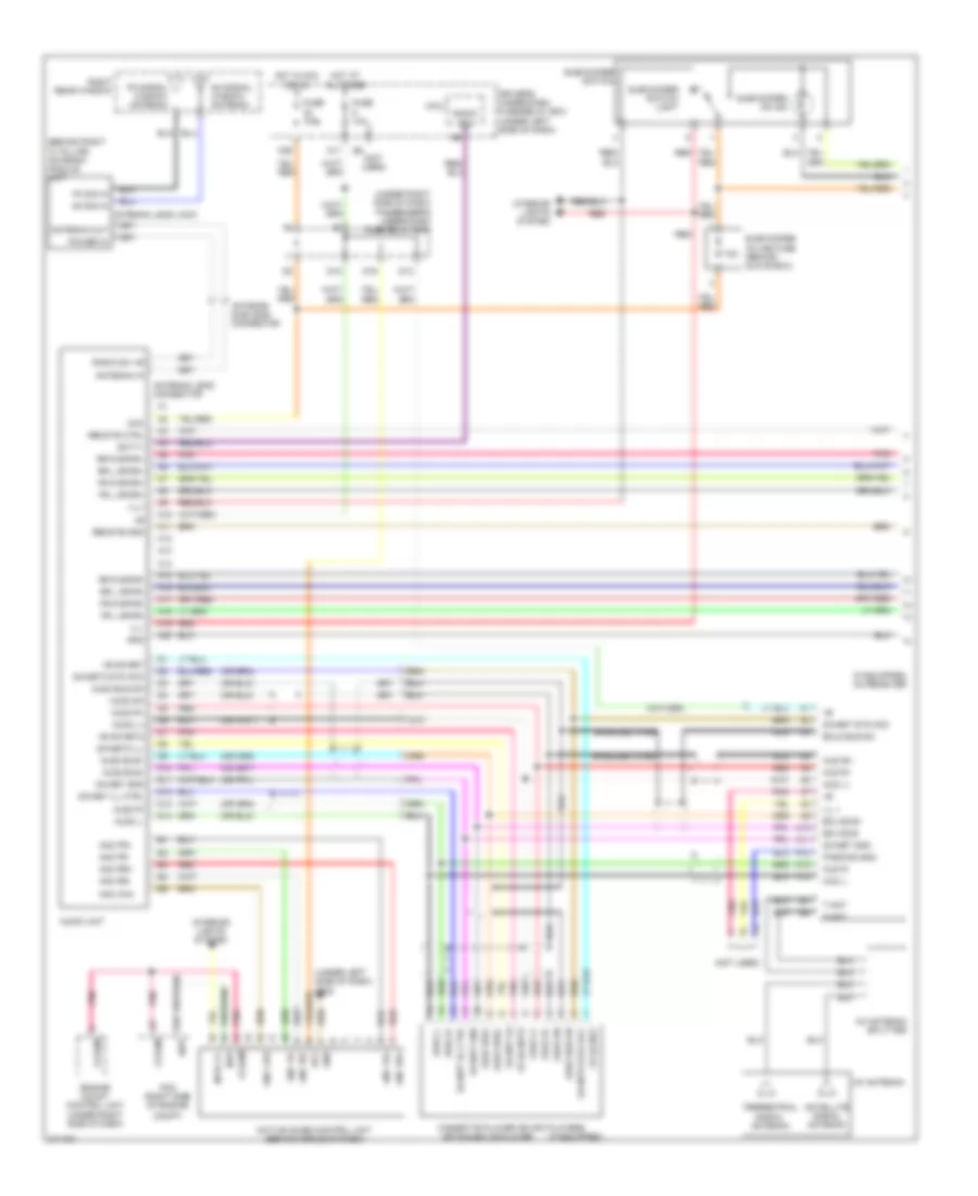 Radio Wiring Diagram, EX-L without Navigation (1 of 2) for Honda Odyssey EX 2005