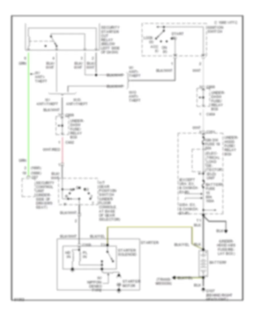 2 2L Starting Wiring Diagram A T for Honda Accord EX 1996