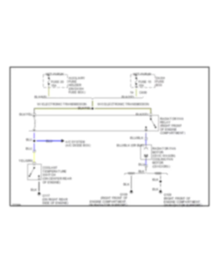 Cooling Fan Wiring Diagram Canada for Honda Civic CRX HF 1991