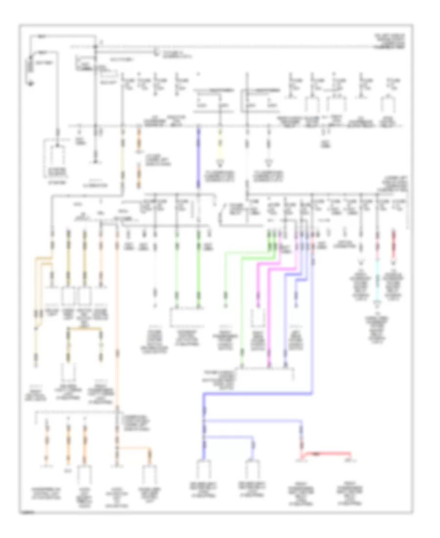Power Distribution Wiring Diagram 1 of 4 for Honda CR V LX 2011