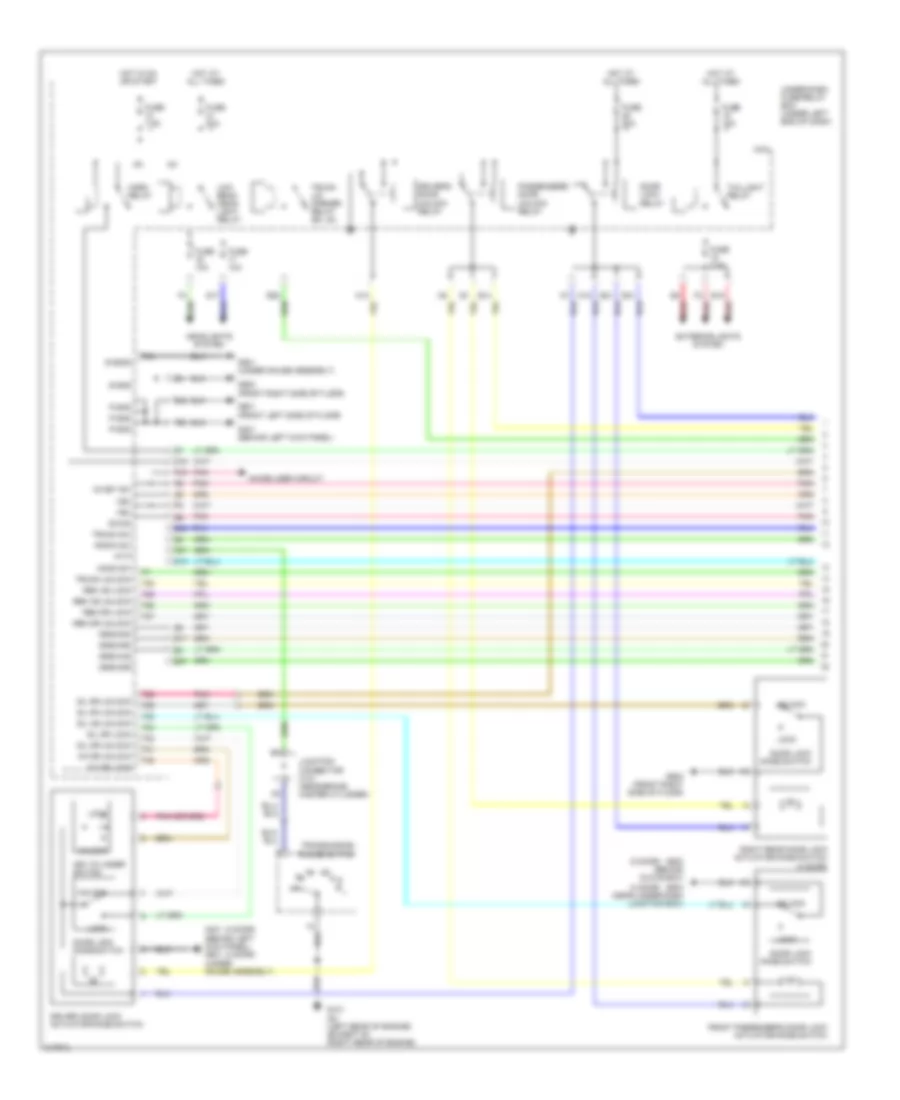 Anti-theft Alarm Wiring Diagram, Except Hybrid USA (1 of 2) for Honda Civic Si 2006