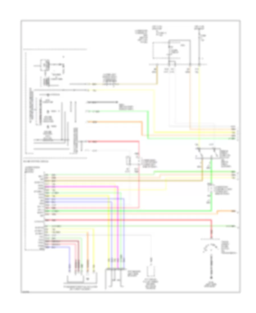 Cruise Control Wiring Diagram, Hybrid (1 of 2) for Honda Civic Si 2006