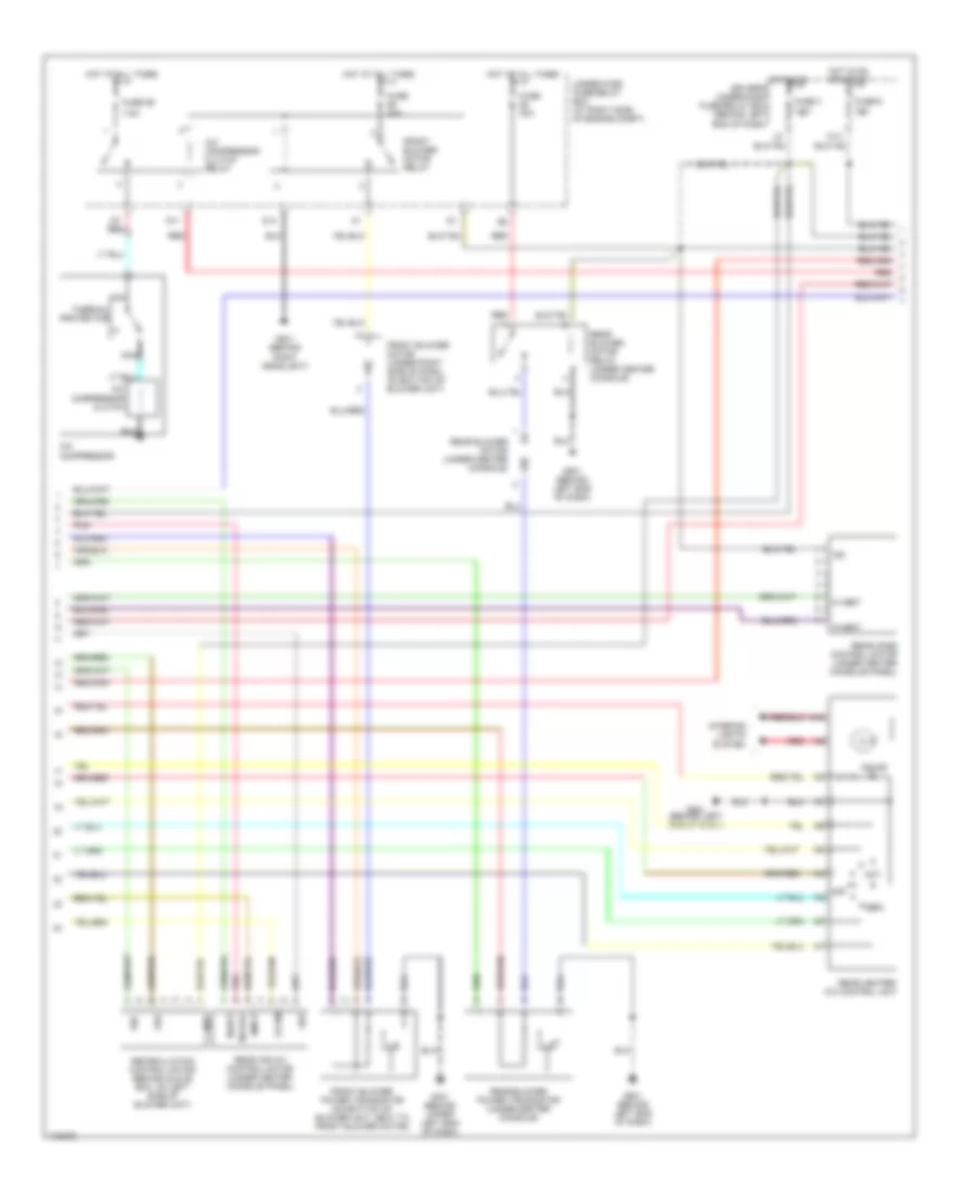 Automatic A C Wiring Diagram 2 of 3 for Honda Pilot LX 2003