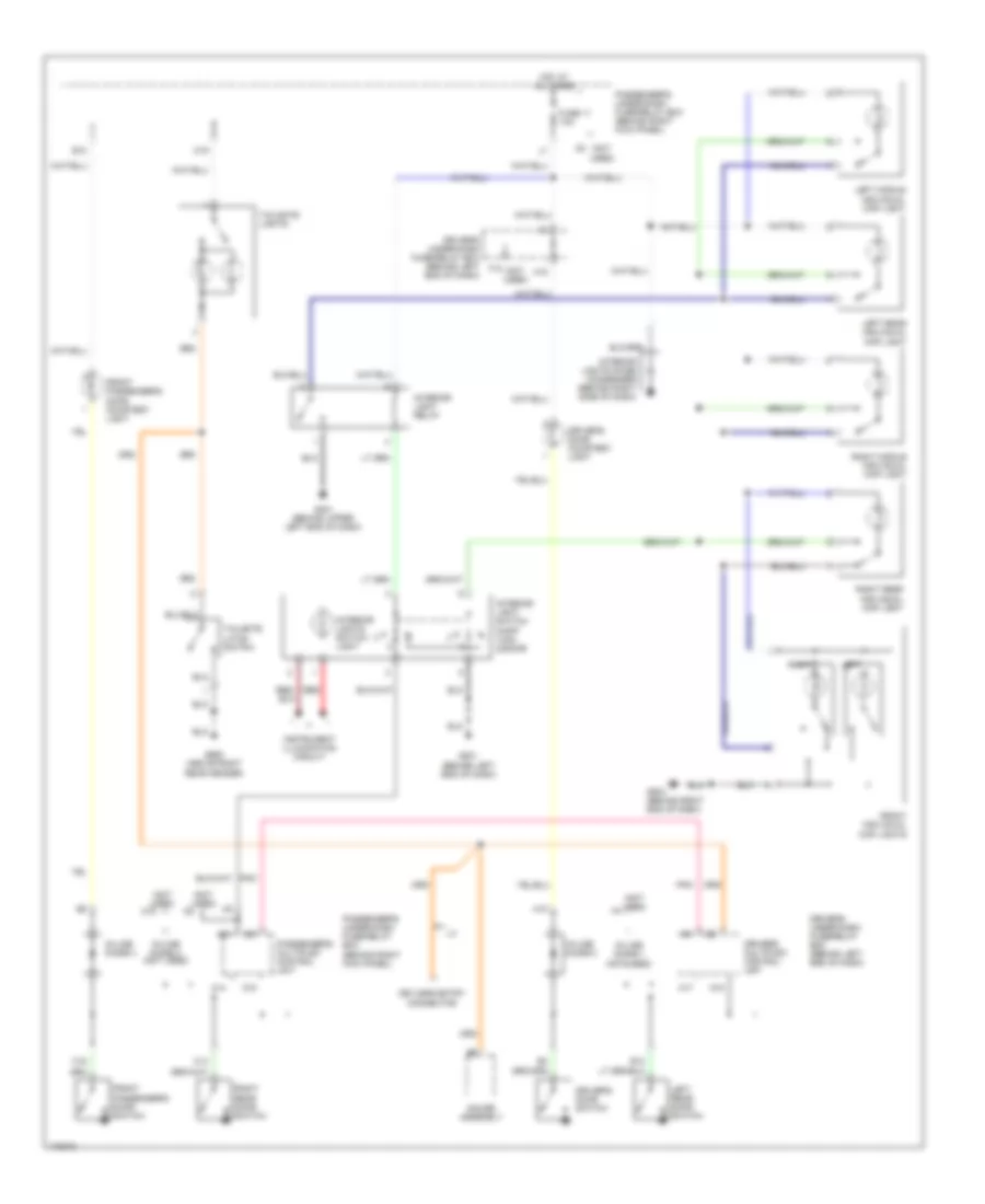 Courtesy Lamps Wiring Diagram 1 of 2 for Honda Pilot LX 2003