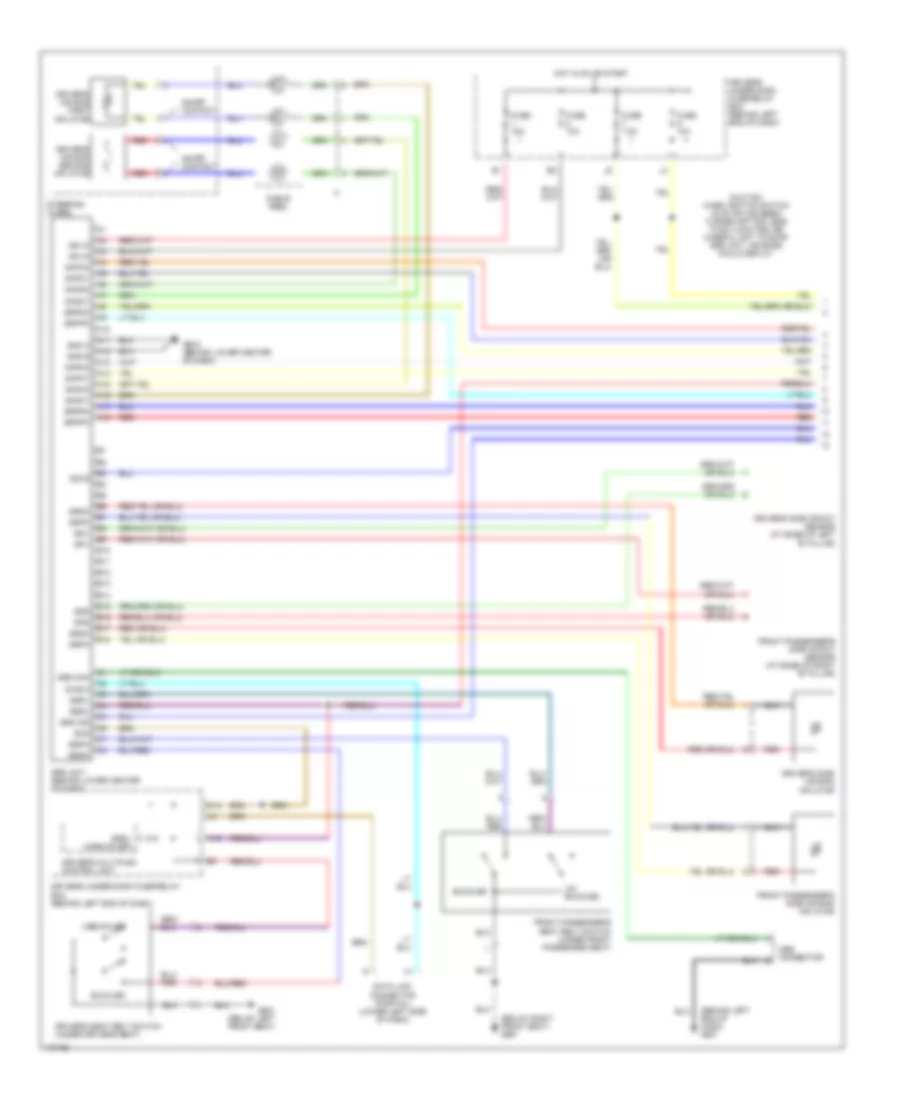 Supplemental Restraints Wiring Diagram 1 of 2 for Honda Pilot LX 2003