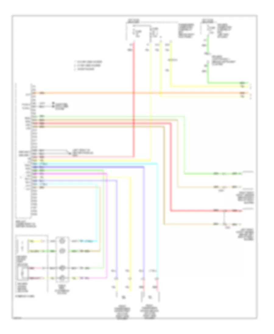 Supplemental Restraints Wiring Diagram 1 of 3 for Honda Odyssey EX L 2014