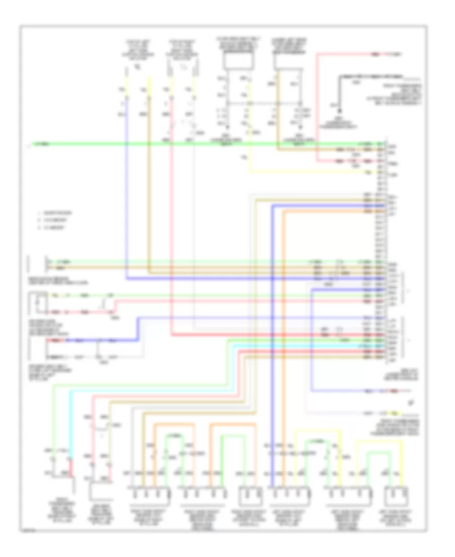 Supplemental Restraints Wiring Diagram 3 of 3 for Honda Odyssey EX L 2014