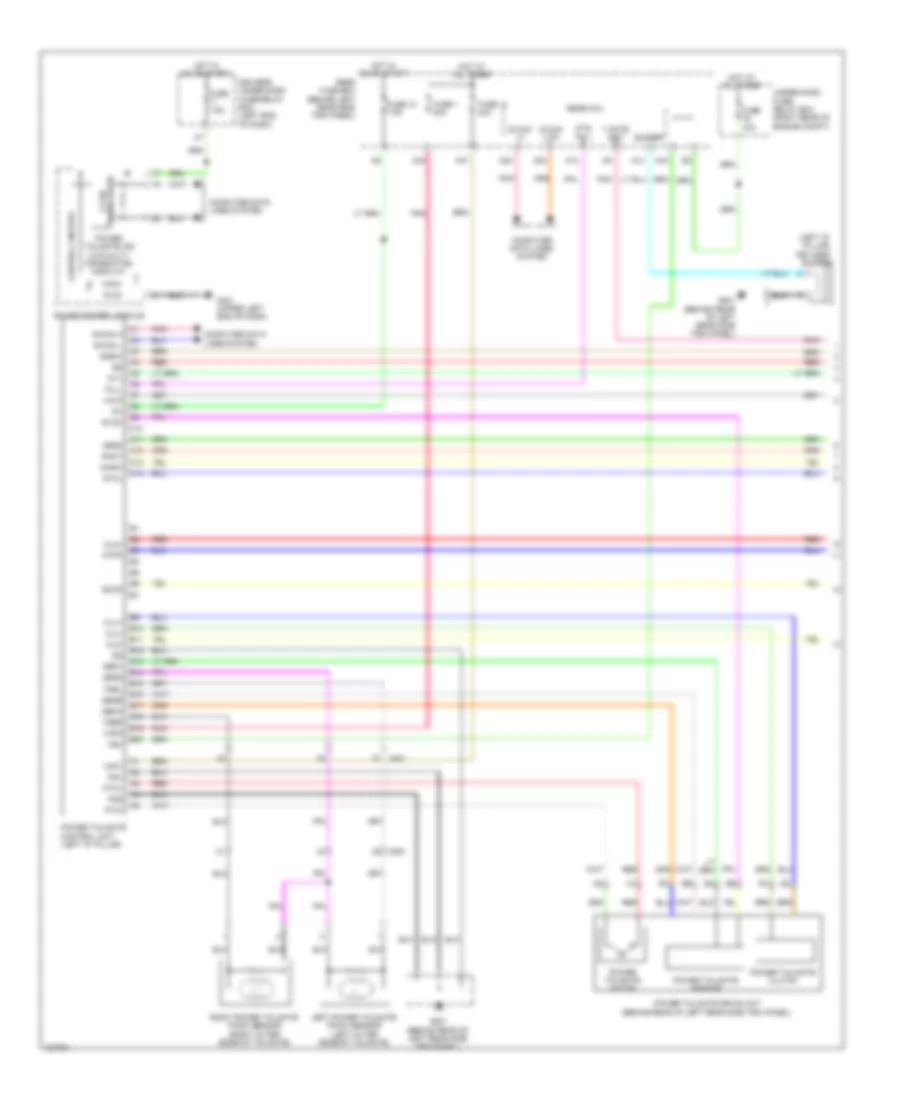 Power Tailgate Wiring Diagram (1 of 2) for Honda Odyssey EX-L 2014