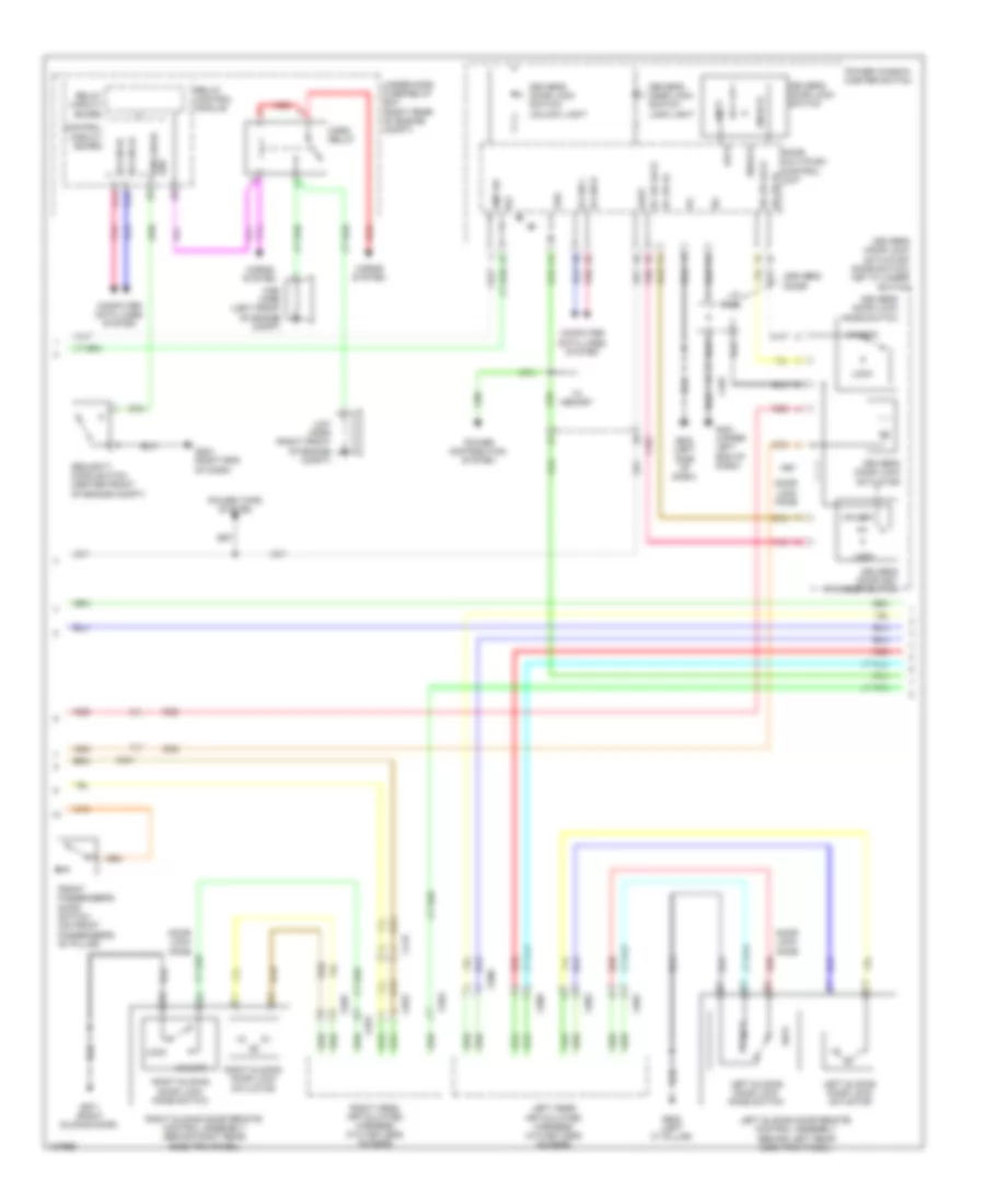 Forced Entry Wiring Diagram (2 of 8) for Honda Odyssey EX-L 2014