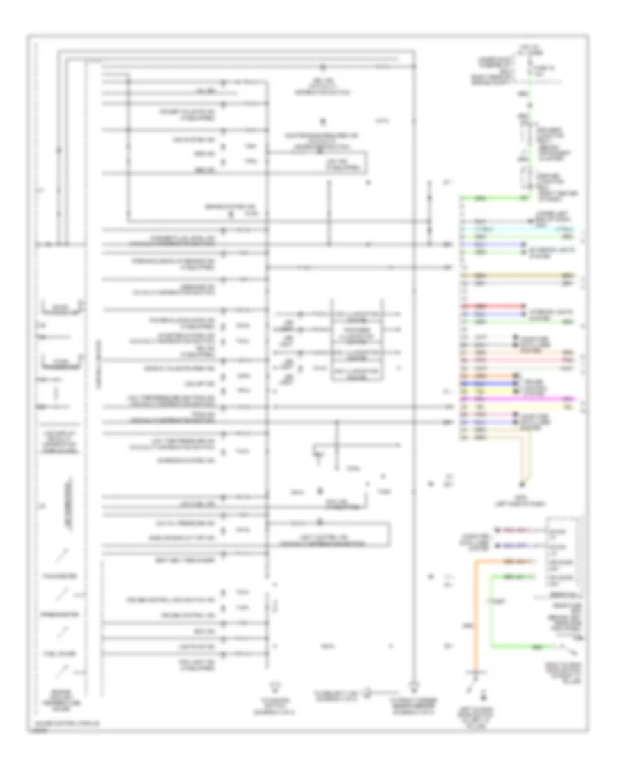 Instrument Cluster Wiring Diagram 1 of 3 for Honda Odyssey EX L 2014