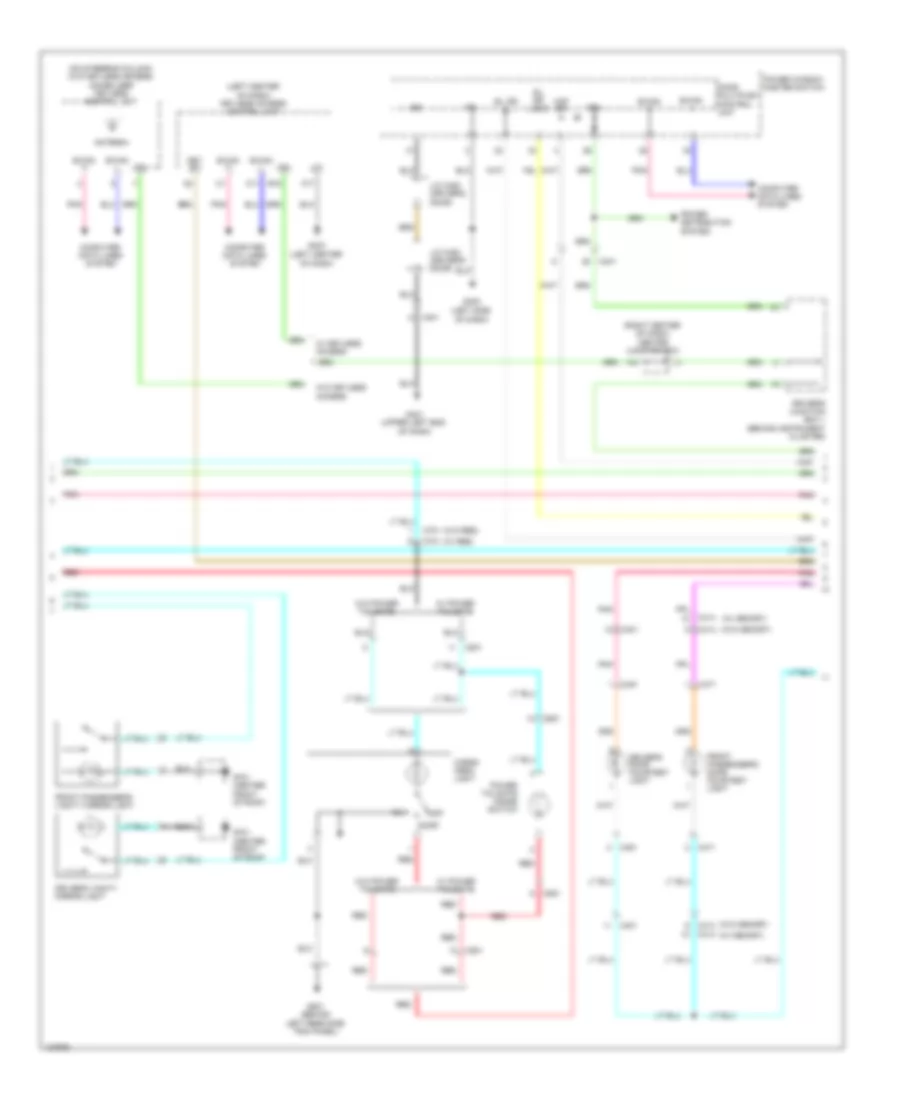 Courtesy Lamps Wiring Diagram (2 of 4) for Honda Odyssey EX-L 2014