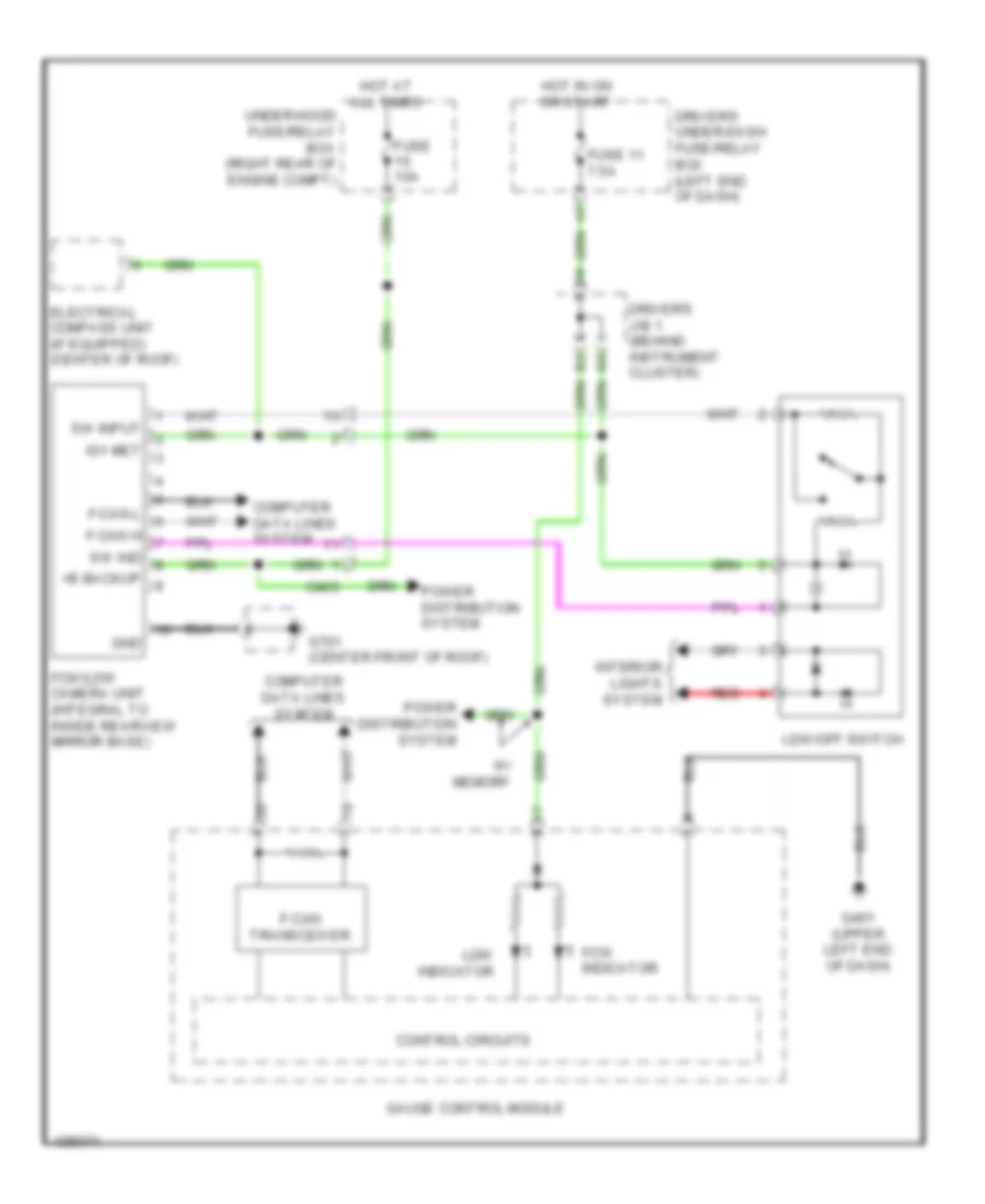 Lane Departure Warning Wiring Diagram for Honda Odyssey EX-L 2014