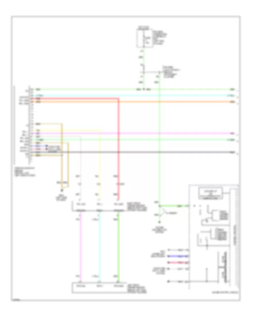Parking Assistant Wiring Diagram, without Honda Accessory (1 of 2) for Honda Odyssey EX-L 2014