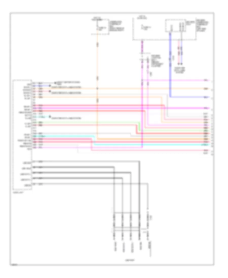 Radio Wiring Diagram, without Navigation  Touch Screen (1 of 6) for Honda Odyssey EX-L 2014