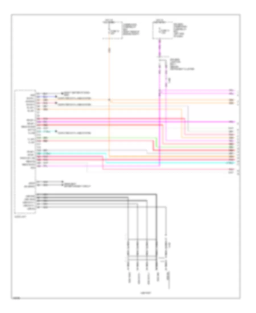 Radio Wiring Diagram, without Navigation with Touch Screen (1 of 7) for Honda Odyssey EX-L 2014