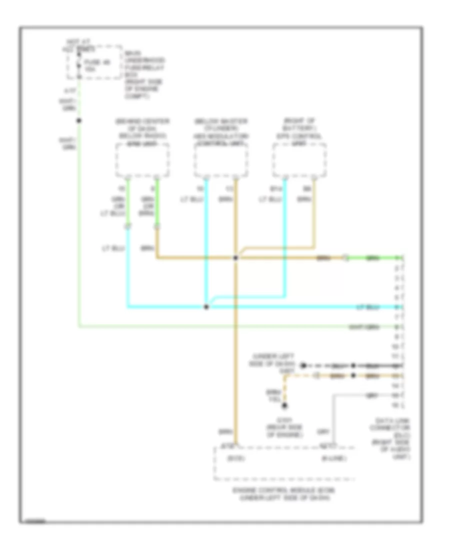 Computer Data Lines Wiring Diagram for Honda S2000 2003