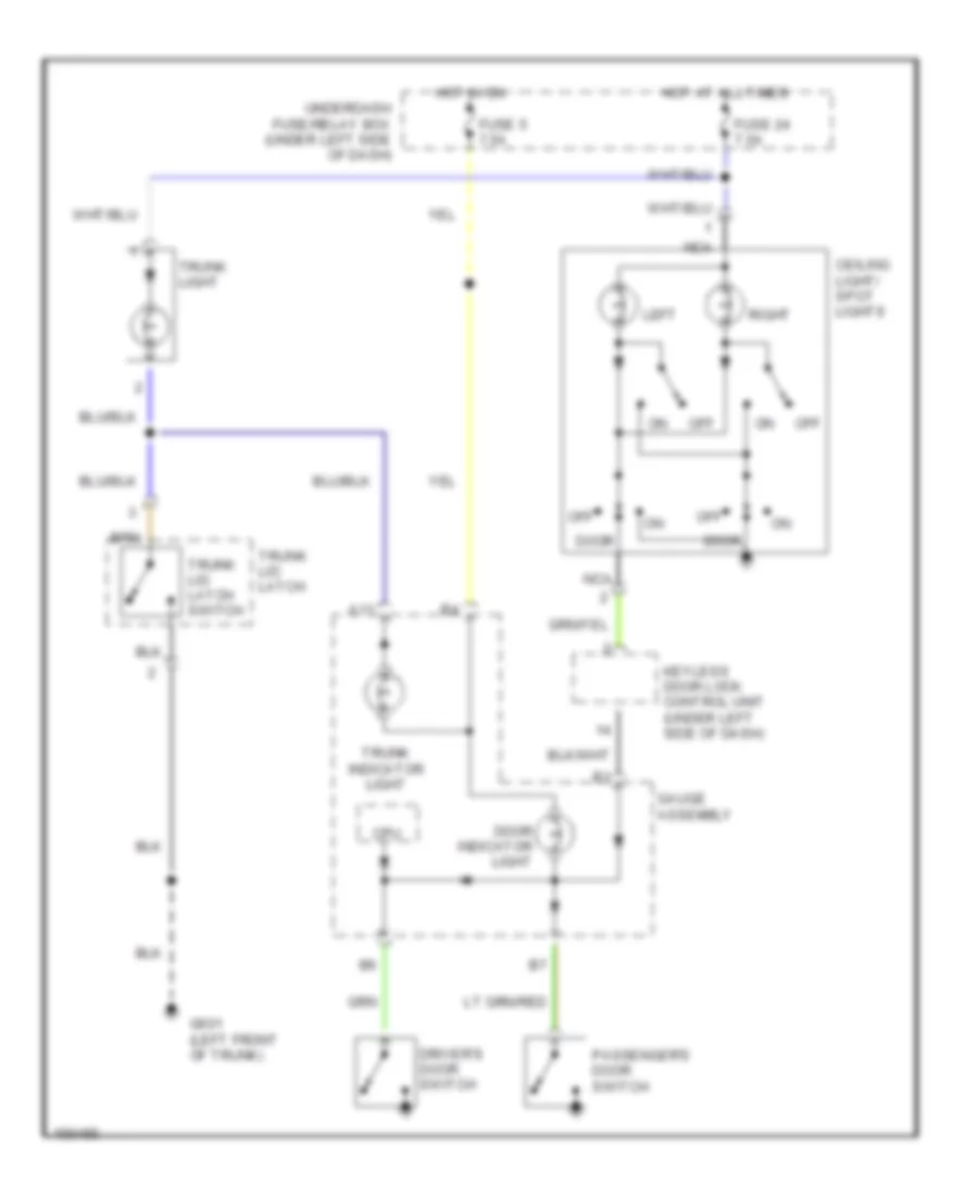 Courtesy Lamps Wiring Diagram for Honda S2003 2000