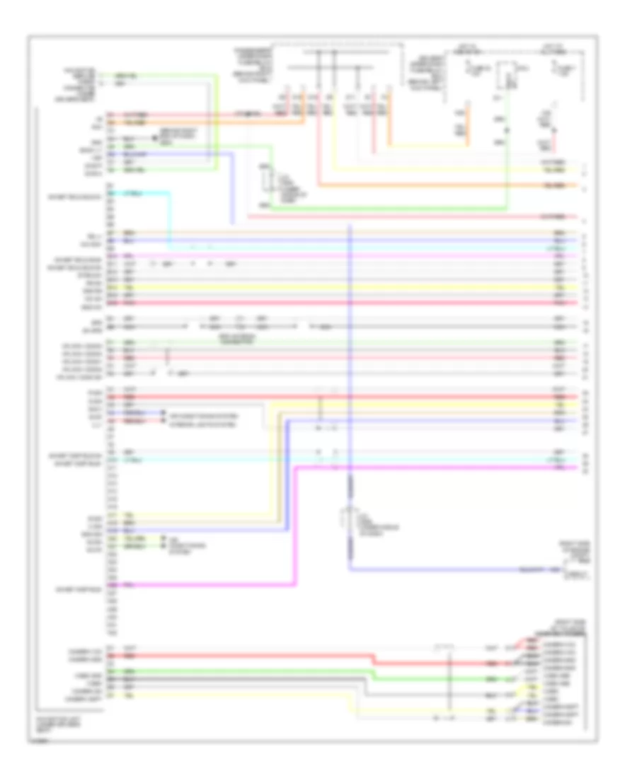 Navigation Wiring Diagram (1 of 3) for Honda Odyssey EX 2009