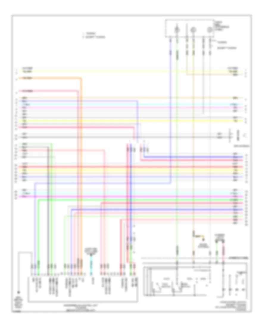 Navigation Wiring Diagram (2 of 3) for Honda Odyssey EX 2009