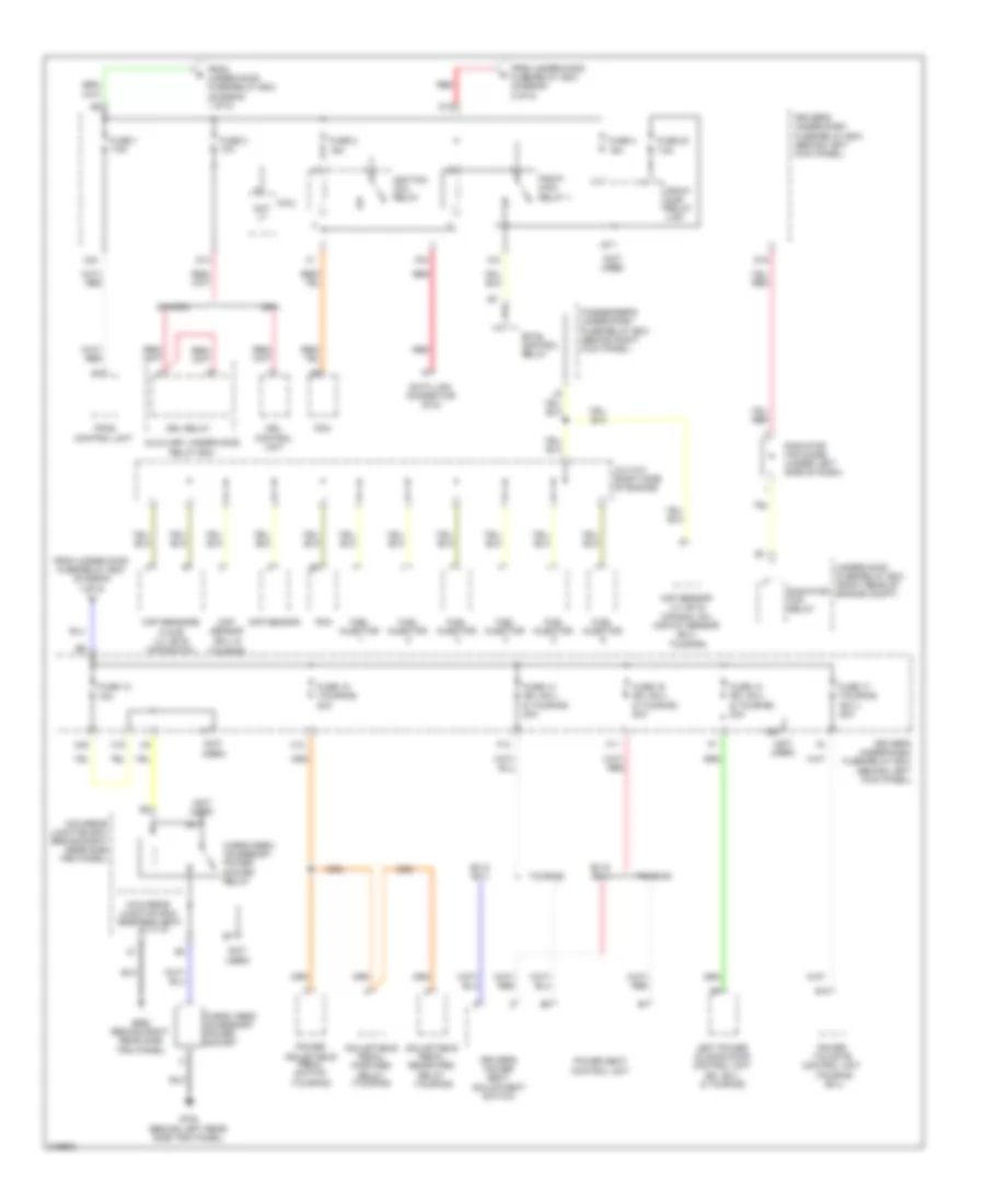 Power Distribution Wiring Diagram (6 of 8) for Honda Odyssey EX 2009