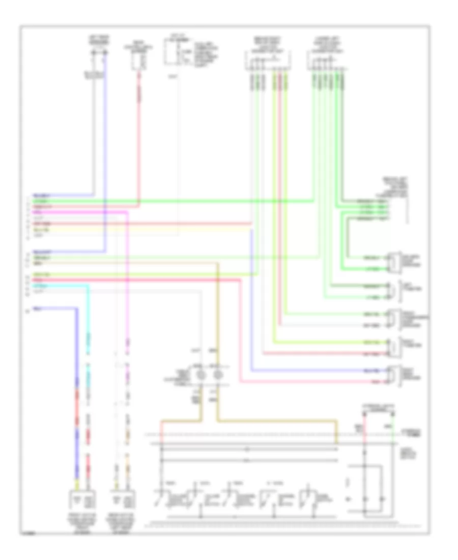 Radio Wiring Diagram, EX-L without Navigation (2 of 2) for Honda Odyssey EX 2009